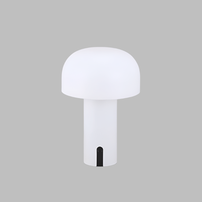 MushroomGlow - Lampe de Table Sans Fil Minimaliste à Intensité Variable