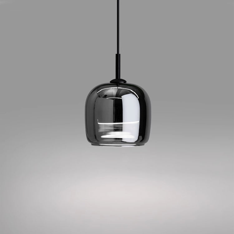 Noctéra – Suspension Design Moderne en Verre Noir