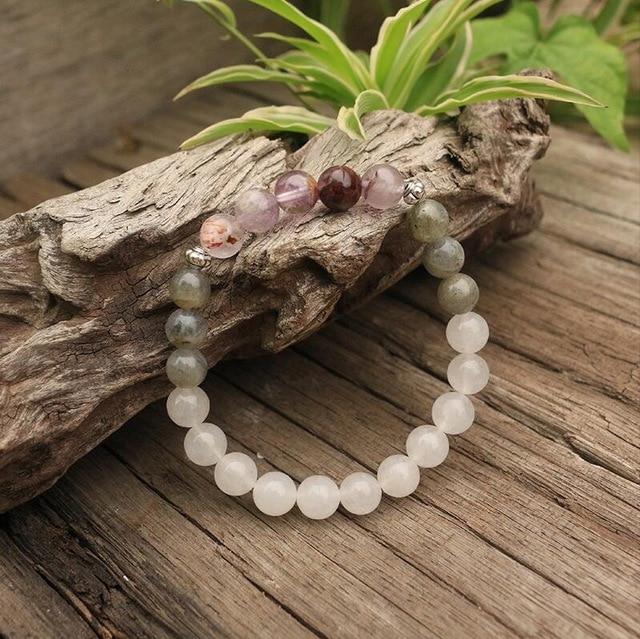 Seraphine Mala – Labradorite, Jade & Améthyste