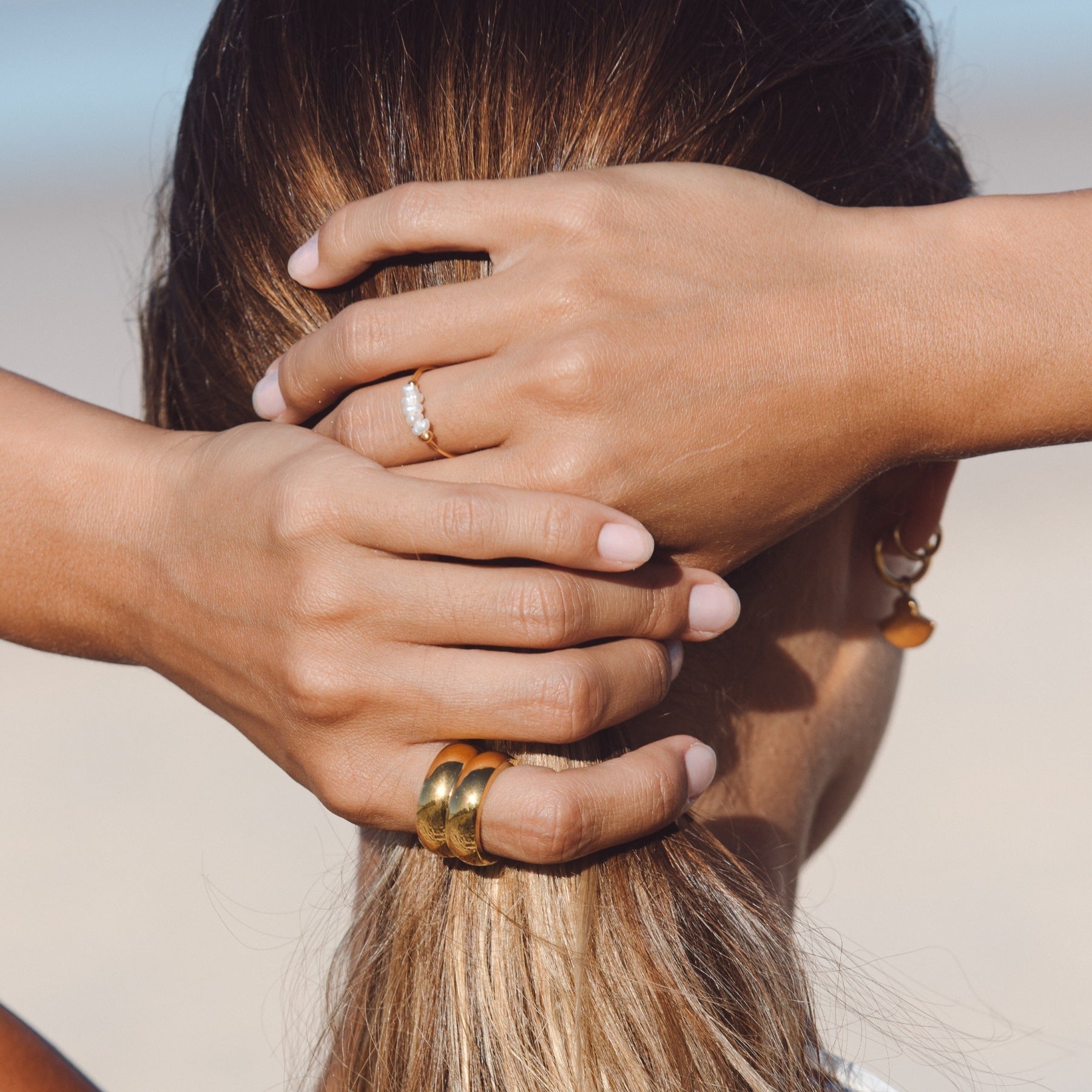 Isolde - Bague mini perles chic