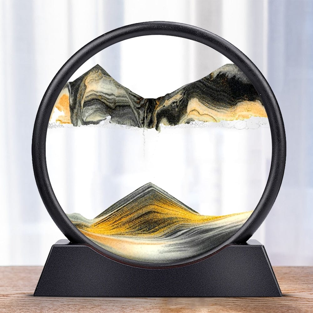 SereniSand - Tableau de Sable en Mouvement pour une Ambiance Apaisante