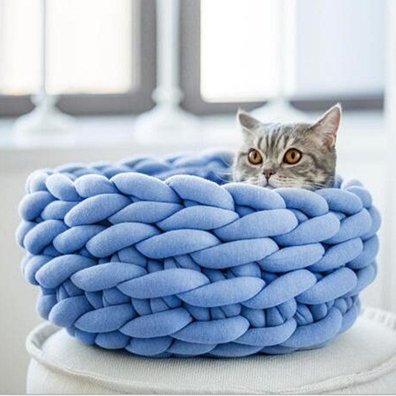WoollyNest - Panier Stylé et Confortable pour Animaux