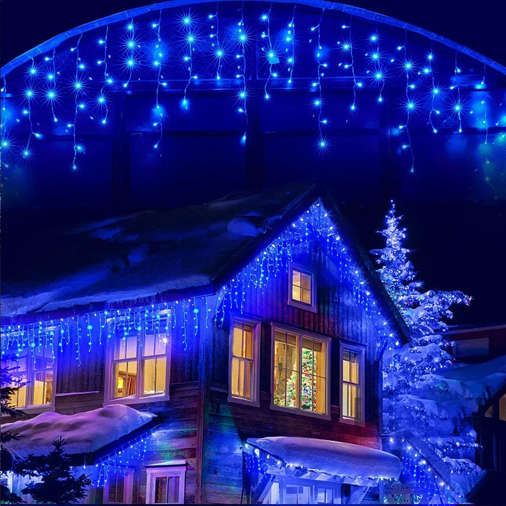 EclatFestif - Rideau lumineux LED d'extérieur pour décoration festive