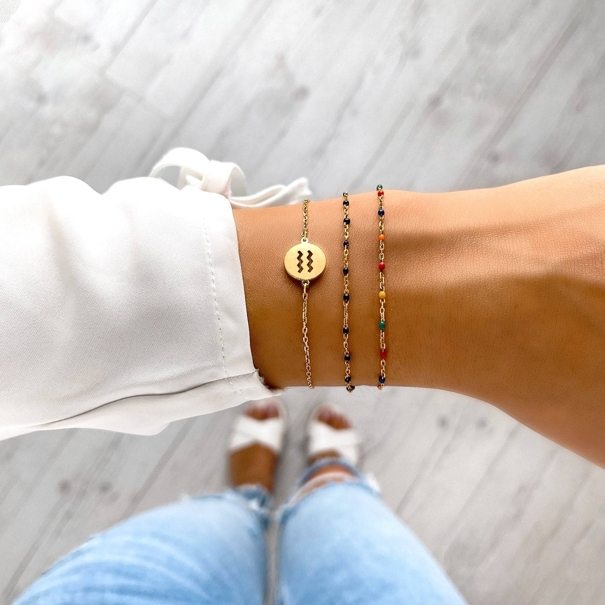 Lyra - Bracelet zodiac en argent élégant et personnalisé